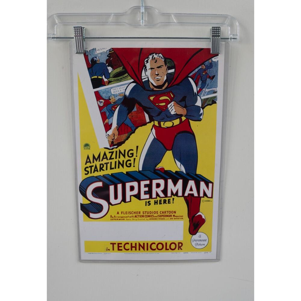 Superman (1941) Paramount Picture Animated Movie Poster Size‎ 17x11